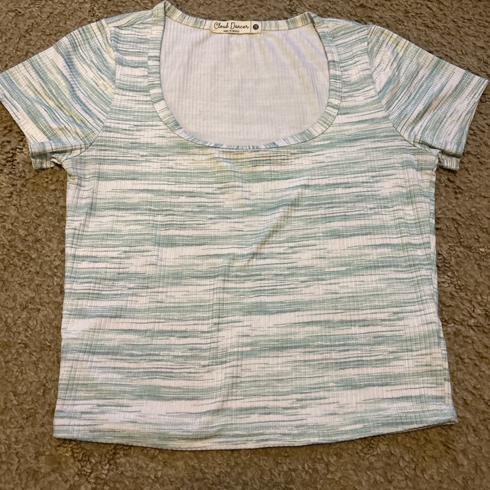 Cloud Chaser Green Fitted Short Sleeve Tee